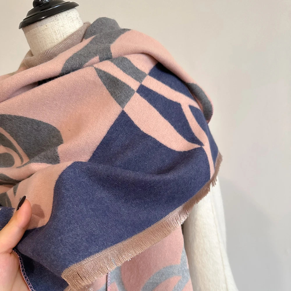 Cashmere Scarf for Women Thick Warm Winter Blanket Brand Female Luxury Quality Shawl Wrap Bufanda 2024 Poncho Echarpe Pashmina - trendingshoping.com