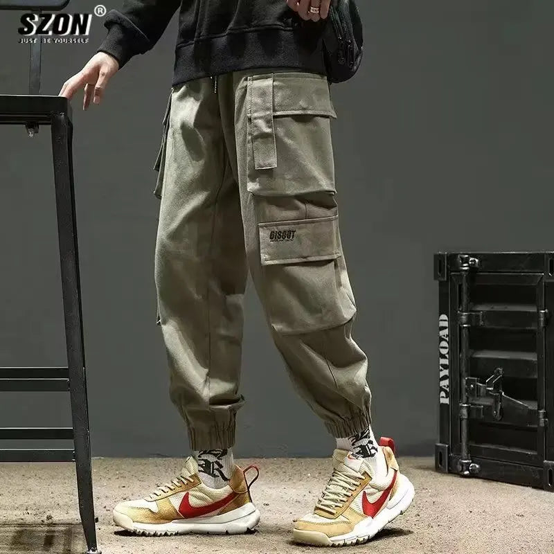 Men’s Multi-Pocket Cargo Joggers - Loose Fit Spring/Summer Tactical Pants