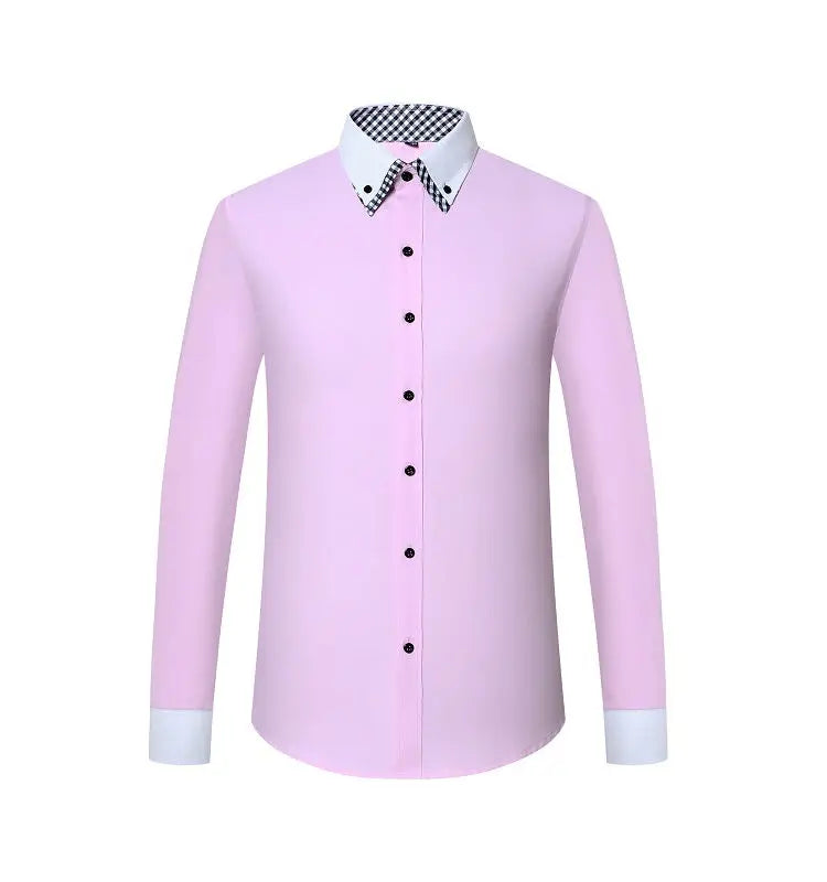 Men’s Long Sleeve Non-Iron Dress Shirt Regular Fit Formal Business Button Shirt