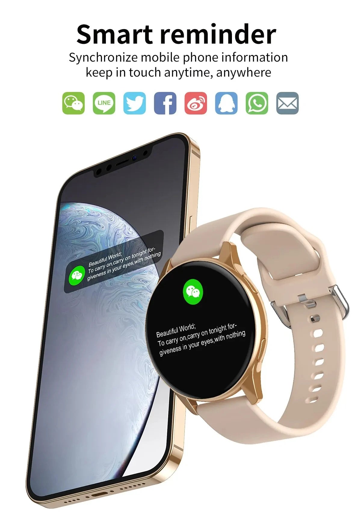 LIGE Smart Watch 2025 – Wireless Charging, Bluetooth Calls, Fitness Bracelet, Custom Watch Face for Men & Women + Box