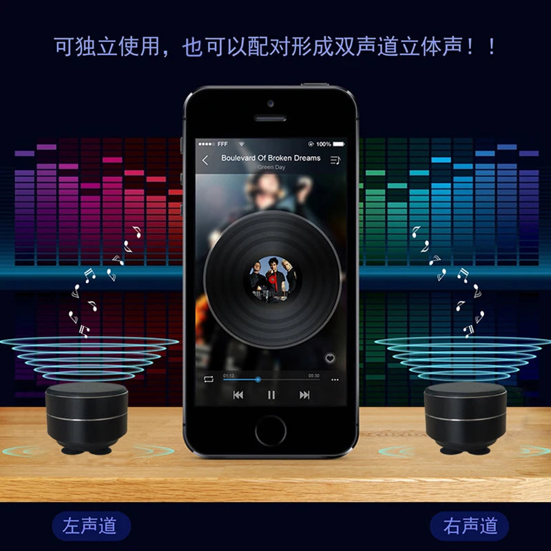 Bone conduction wireless speaker - sucker mount, TWS hi-fi sound enhanced bass, wearable loop, resonance features dynamic audio