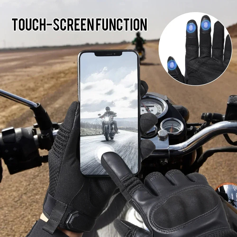 PU Leather Tactical Gloves Cycling Outdoor Touch Screen Sports Gloves