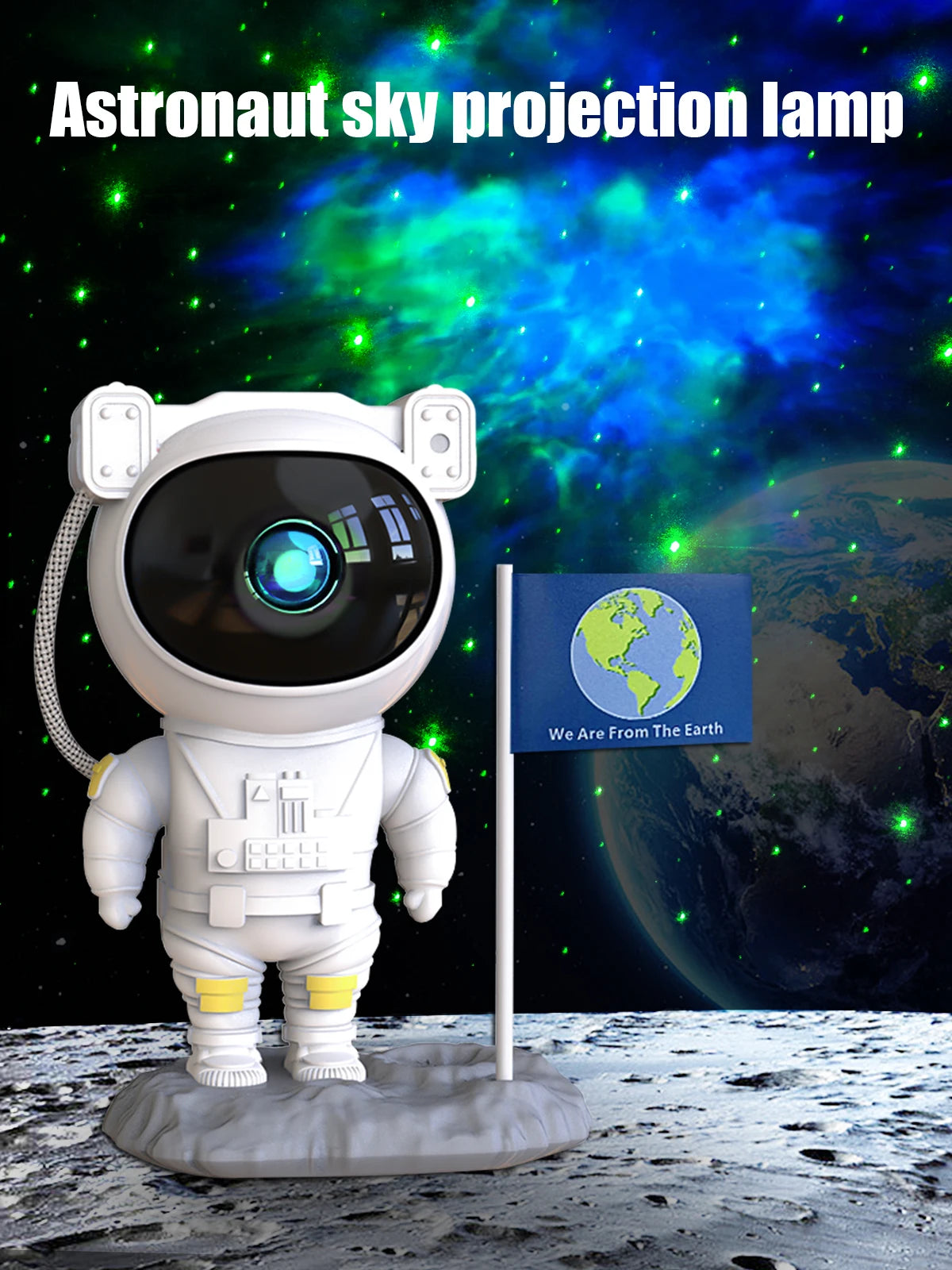 Galaxy Astronaut Projector with Bluetooth Music Speaker App Control Timer Nebula Star Space Projector Night Light for Kids Gift