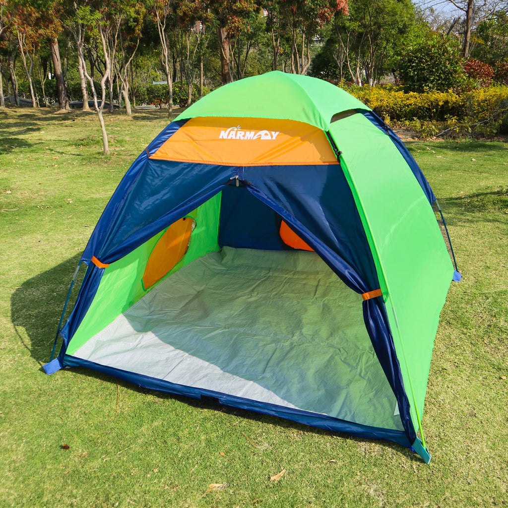 Kids Camping Play Tent Indoor Outdoor Pretend Play Large Playhouse Easy Assembly Unisex Gift For Games