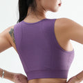 Women’s High-Support Yoga Bra - Anti-Sag Push Up Gym Top with Removable Pads