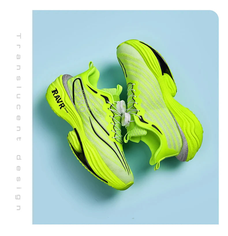 Marathon Running Shoes with Carbon Plate | Lightweight Breathable Non-Slip Sports Sneakers