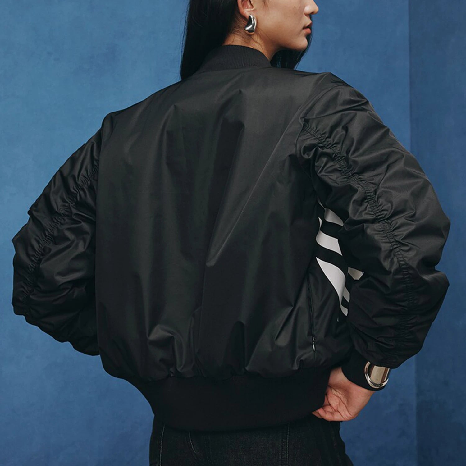 Premium Retro Stand Collar Track Jacket - Luxury Unisex Vintage Sportswear - Classic Stripe Sleeve Windbreaker JL8380