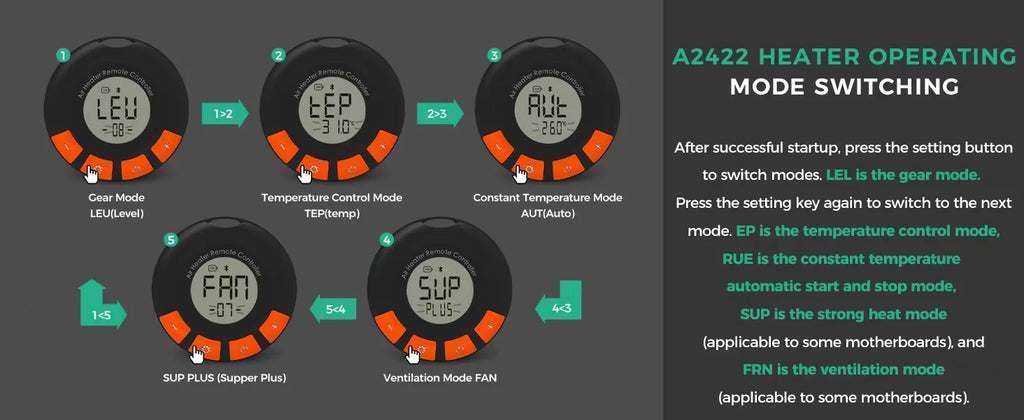 Sunster TB10pro 8KW Portable Diesel Air heater 12V/24V/220V w/Bluetooth APP/Ventiation mode/CO monitoring For Car Home Camper RV - trendingshoping.com