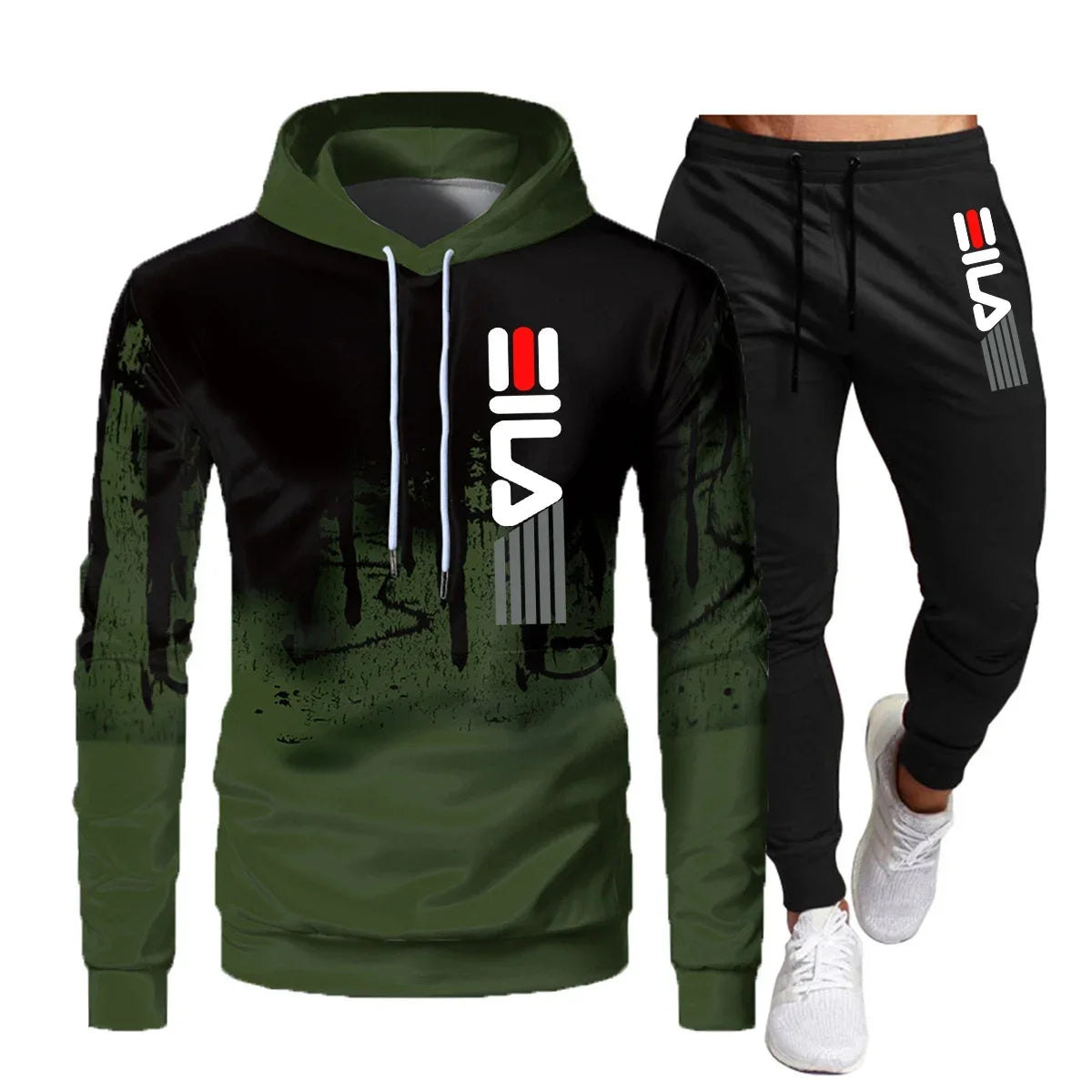 2026 Men's Autumn Winter Hoodie Set – Casual Jogging Suit, Sportswear Sweatshirt & Pants, Fashion Streetwear Tracksuit