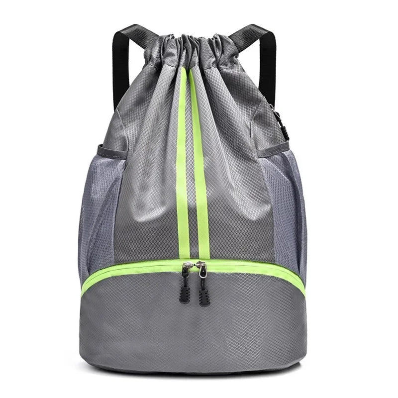 Unisex Sports Backpack with Drawstring, Shoe & Ball Compartment for Basketball Soccer Gym
