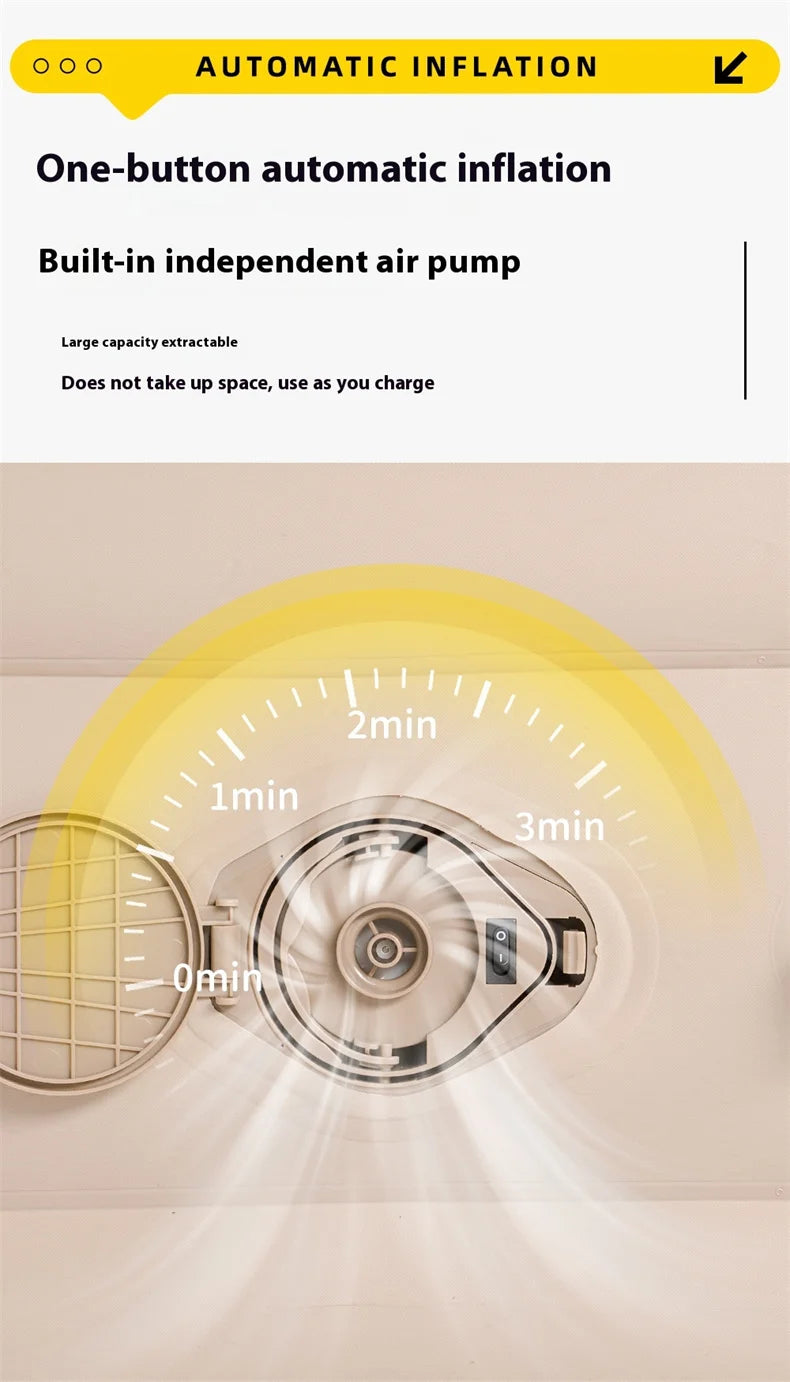 Lohascamping Large Inflatable Camping Air Tent For 4 To 5 People Family Hiking Outdoor Dome Shelter