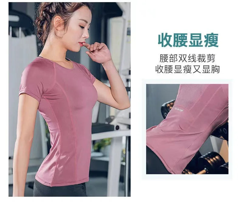 Women's Seamless Long Sleeve Yoga Top - Thumbhole Slim Fit Gym Shirt