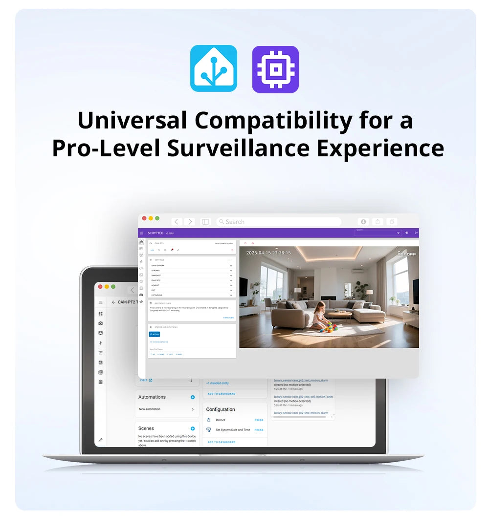 Sonoff Cam PT2 Smart Home Security Camera HD Night Vision Panoramic View Remote Monitoring With Two Way Interaction