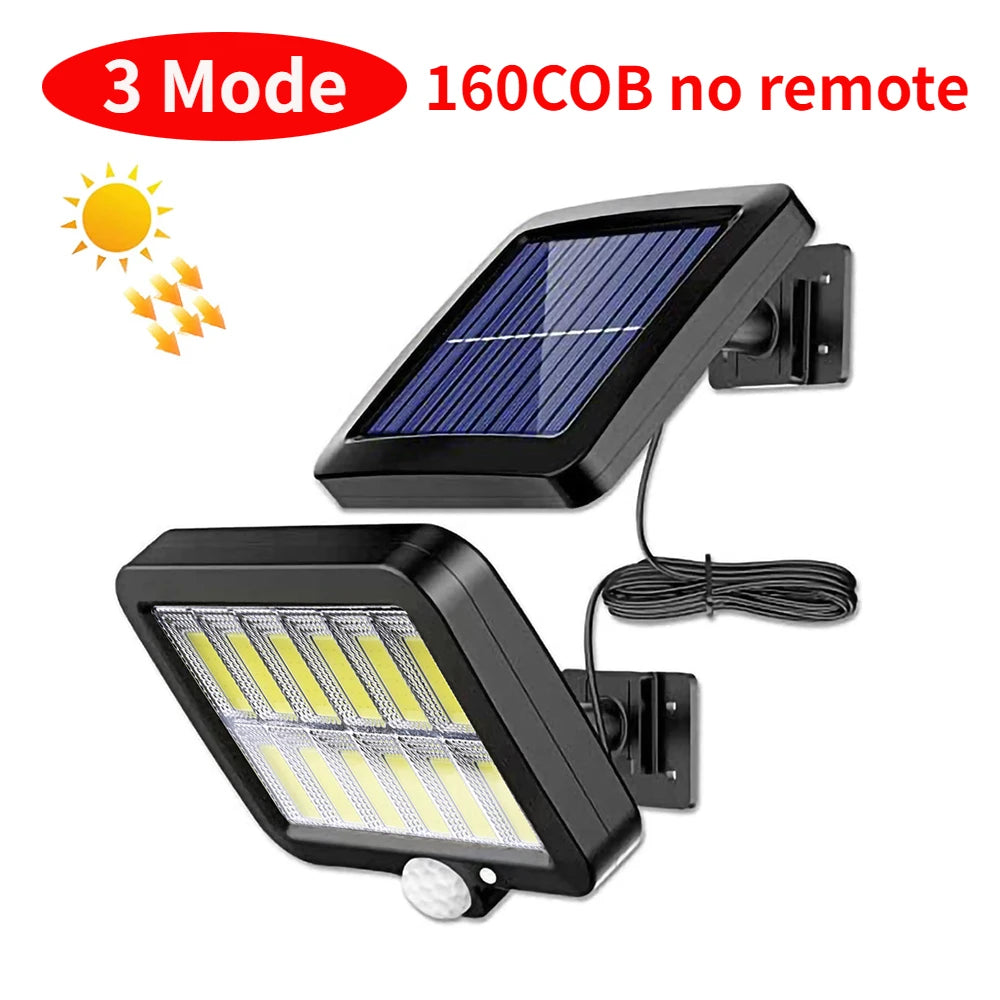 LED Solar Split Wall Lamp 3 Mode Waterproof Motion Sensor Lamp Security Outdoor Street Lighting Solar Lamp for Garden Wall Light - trendingshoping.com