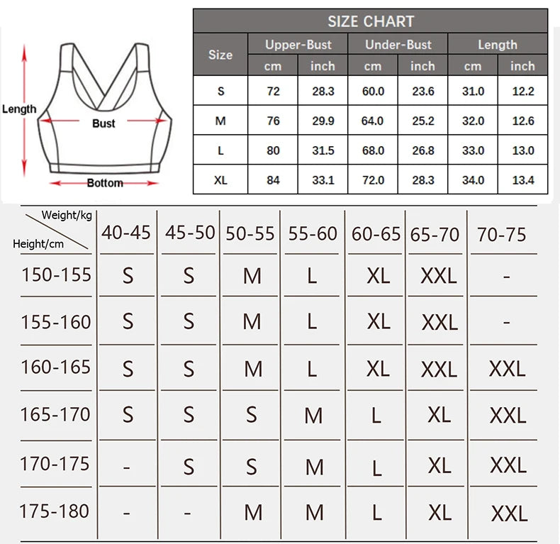 Women’s High-Impact Sports Bra - Buttery Soft Push-Up Gym Crop Top for Yoga & Fitness