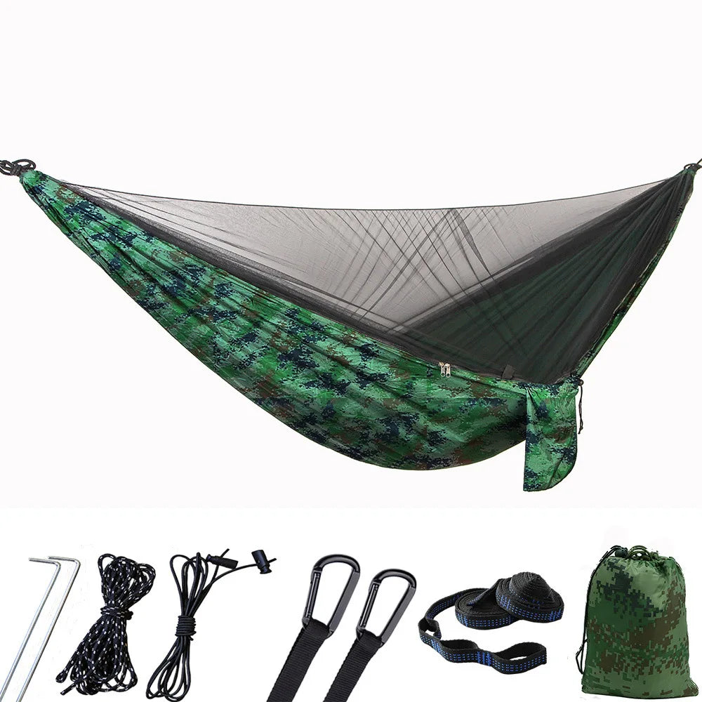 Naturehike Two Person Camping Hammock With Mosquito Net Ultralight Outdoor Hanging Swing For Adults