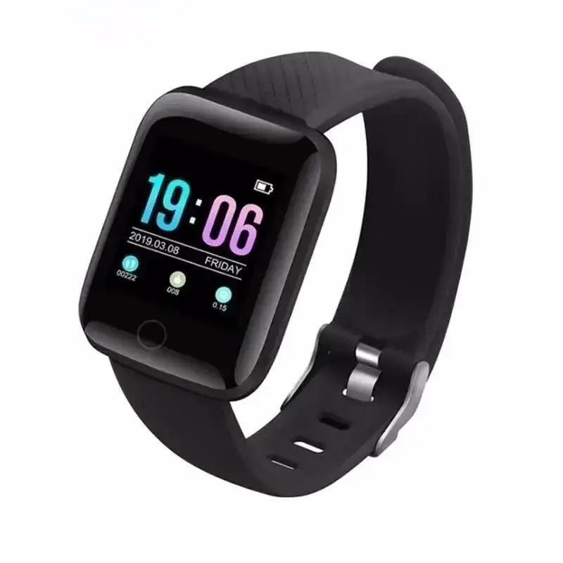 Smart Watch – Fitness Bracelet with Music Control, Message Display, Pedometer, Bluetooth Connect, 116 Smartwatch with Alarm & Weather