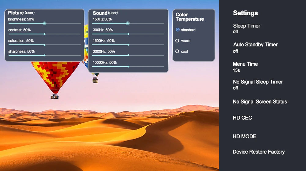 ThundeaL TD80W 4K Full HD Projector – Android Smart WiFi Home Theater Video Projector