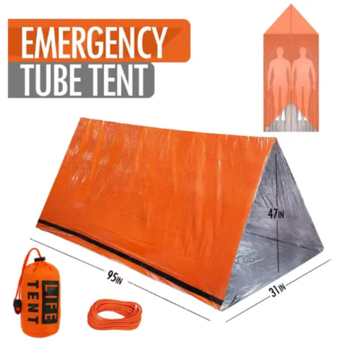 2 Person Emergency Waterproof Camping Travel Tent Portable Outdoor Family Tourist Shelter Gear