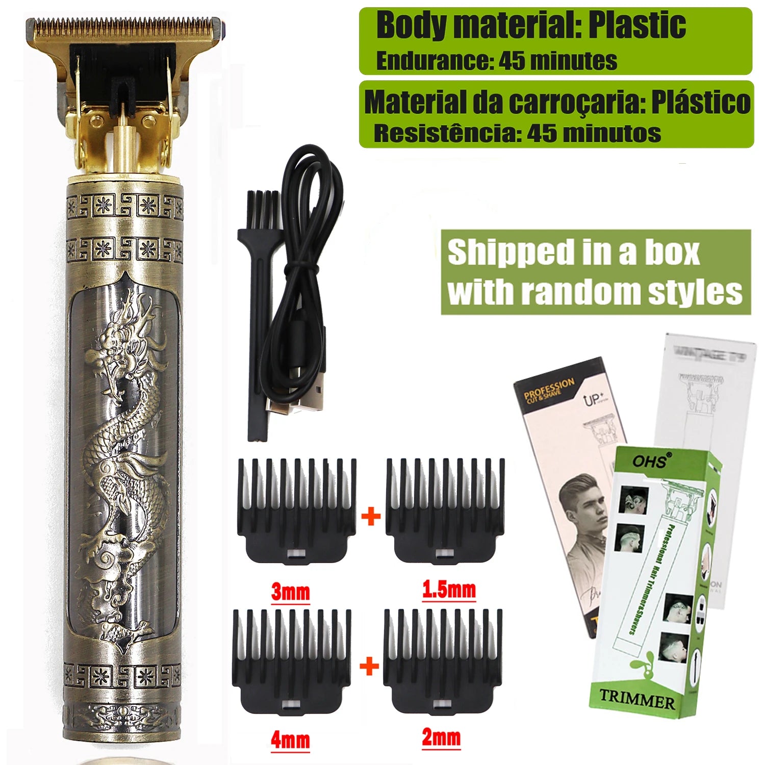 T9 Hair Clipper Repair Beard Shaving Body Hair Trimmer Clippers Electric Machine Men Haircut Machine 0mm Barber Shaver - trendingshoping.com
