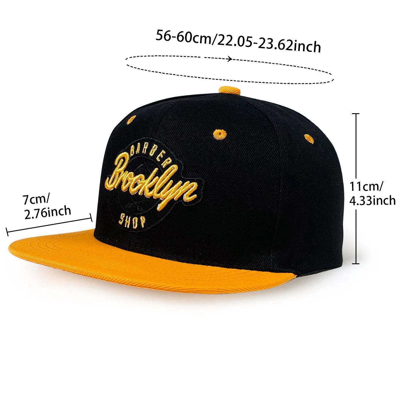 Hip Hop Letter Embroidered Baseball Cap – Adjustable Flat Brim Fashion Hat