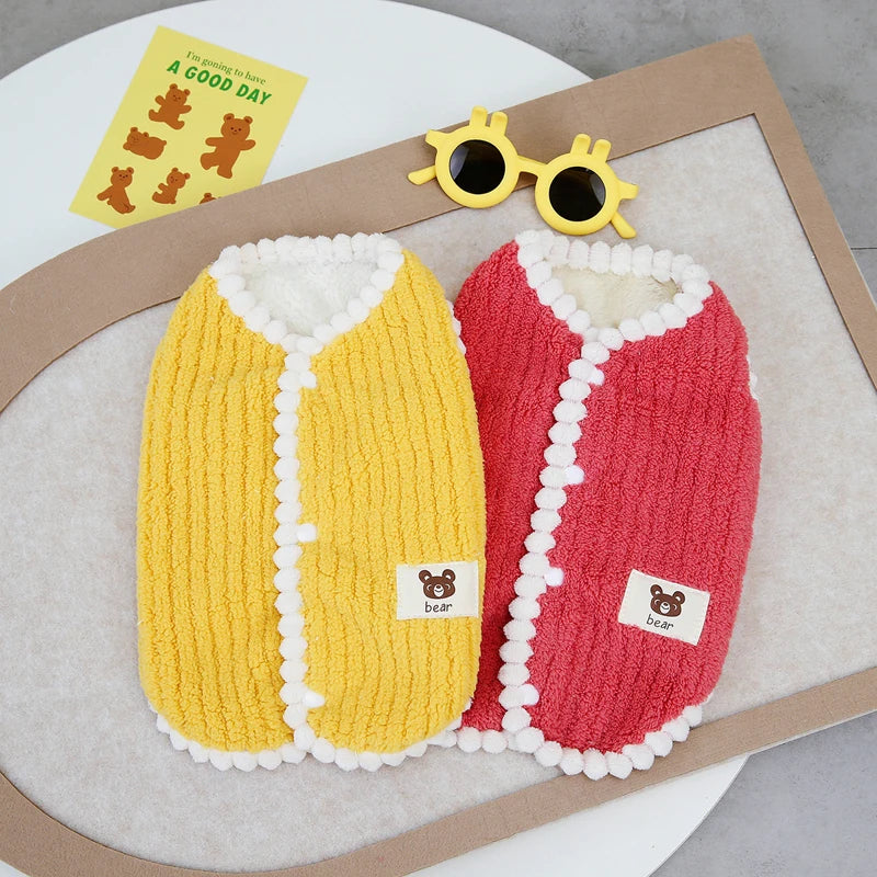 Soft Dog Cat Jacket Vest Winter Dogs Clothes Teddy Chihuahua Coat French Bulldog Apparel for Small Mid Dogs Puppy Warm Clothing - trendingshoping.com