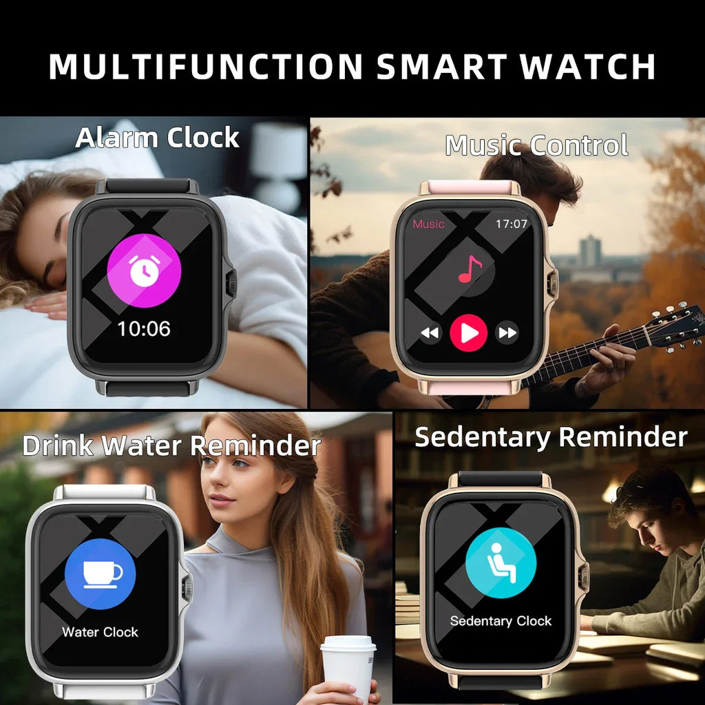 1.83'' Waterproof Smart Watch – Bluetooth Call, Sleep Monitoring, Sports Pedometer, Information Alerts for iPhone & Android - trendingshoping.com