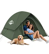 Camping Tent For 3 To 4 People With Shelter Waterproof Windproof Easy Setup Removable Outdoor Adventure Backyard Use