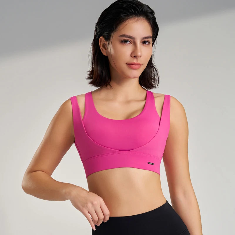 Women’s Sports Top Gym Tank Supportive Sports Bra High Elasticity Fitness Crop Top