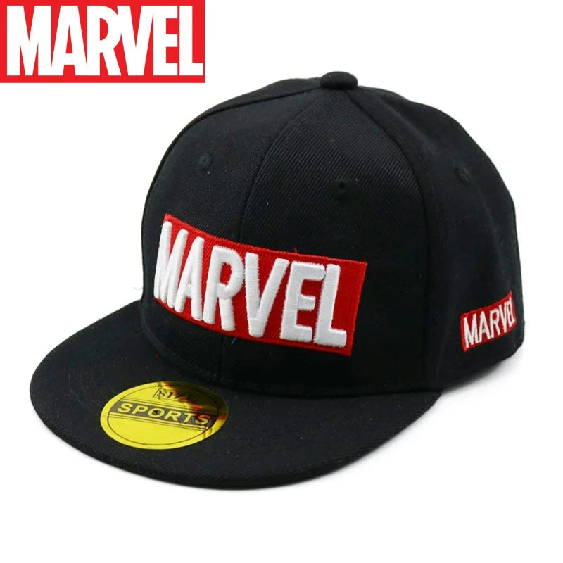 Marvel Anime Kids HipHop Cap – Cartoon Snapback Sun Hat for Boys & Girls