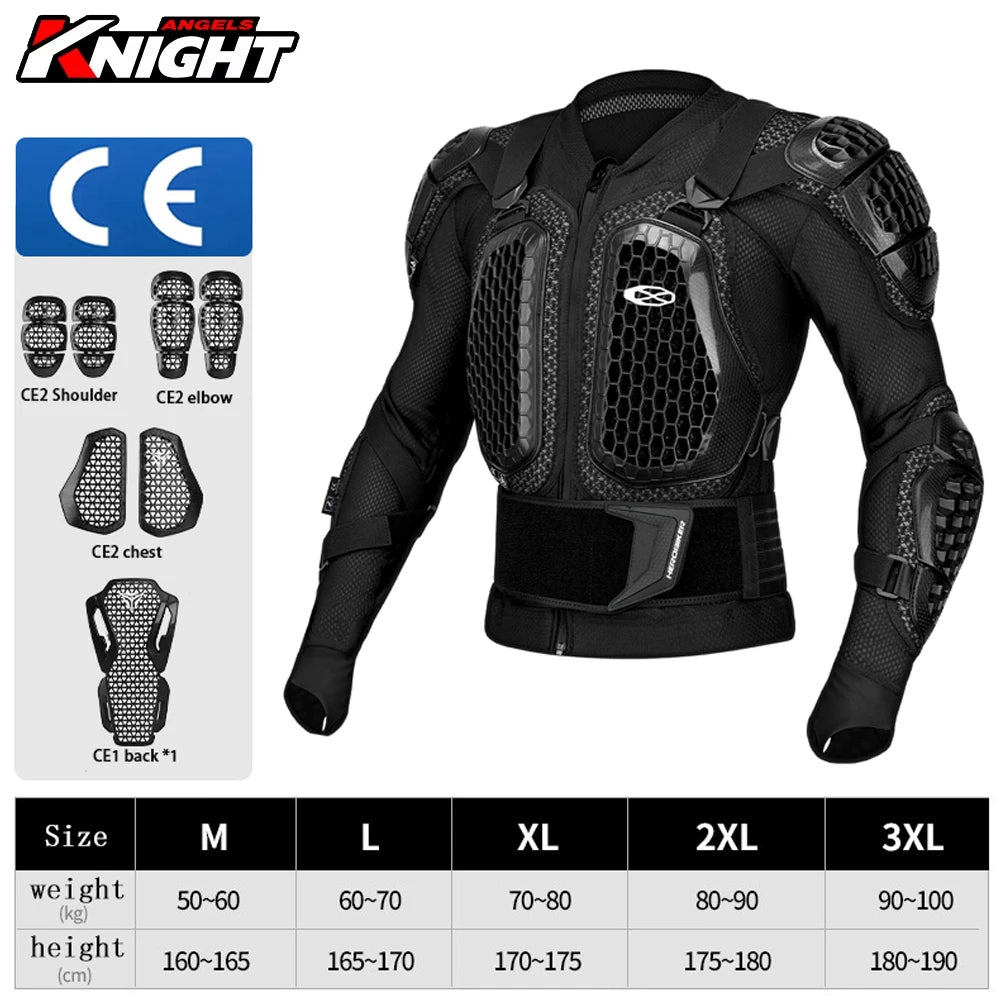 Motorcycle Jacket Men Women Armor Jacket Motorbike Body Protective Motocross Racing Jacket CE Certified Riding Protective Gear