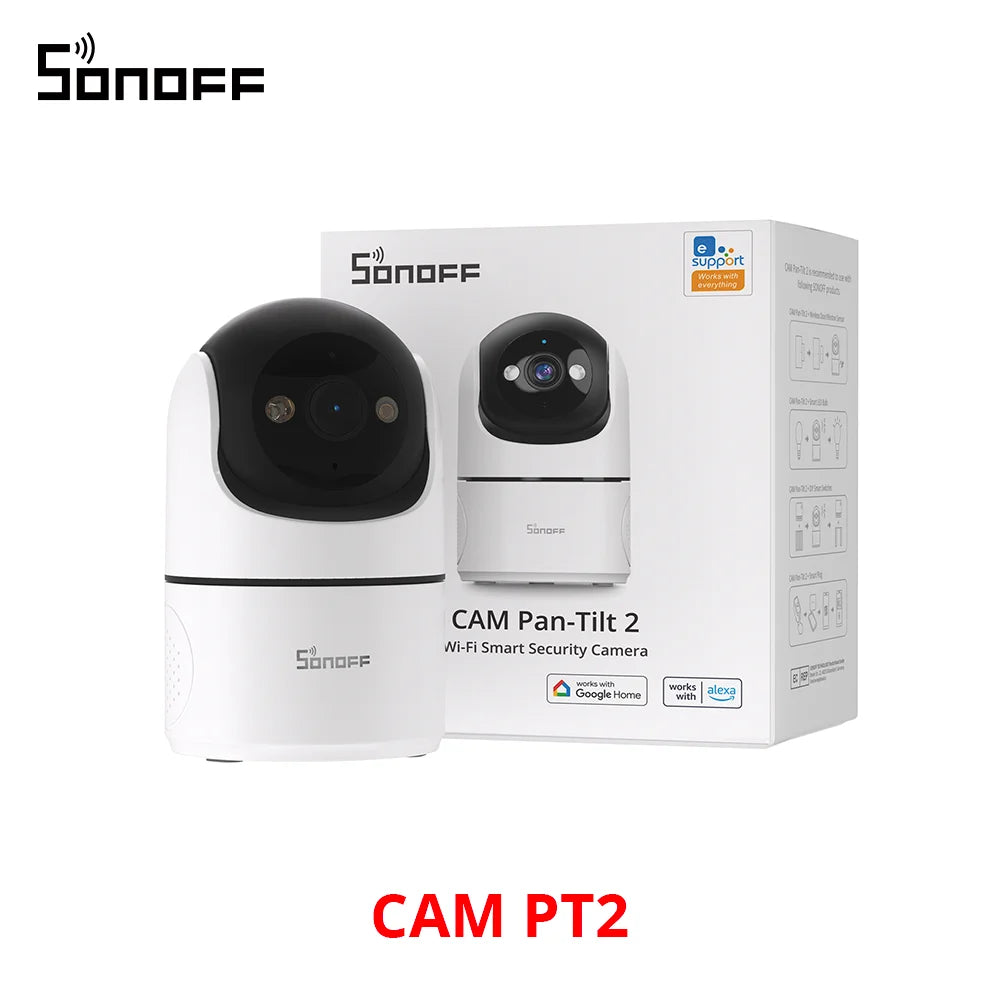 Sonoff Cam PT2 Smart Home Security Camera HD Night Vision Panoramic View Remote Monitoring With Two Way Interaction