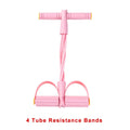 4 Level Resistance Band Tensioner Non Slip Handle Fitness Equipment for Abdominal and Yoga Training