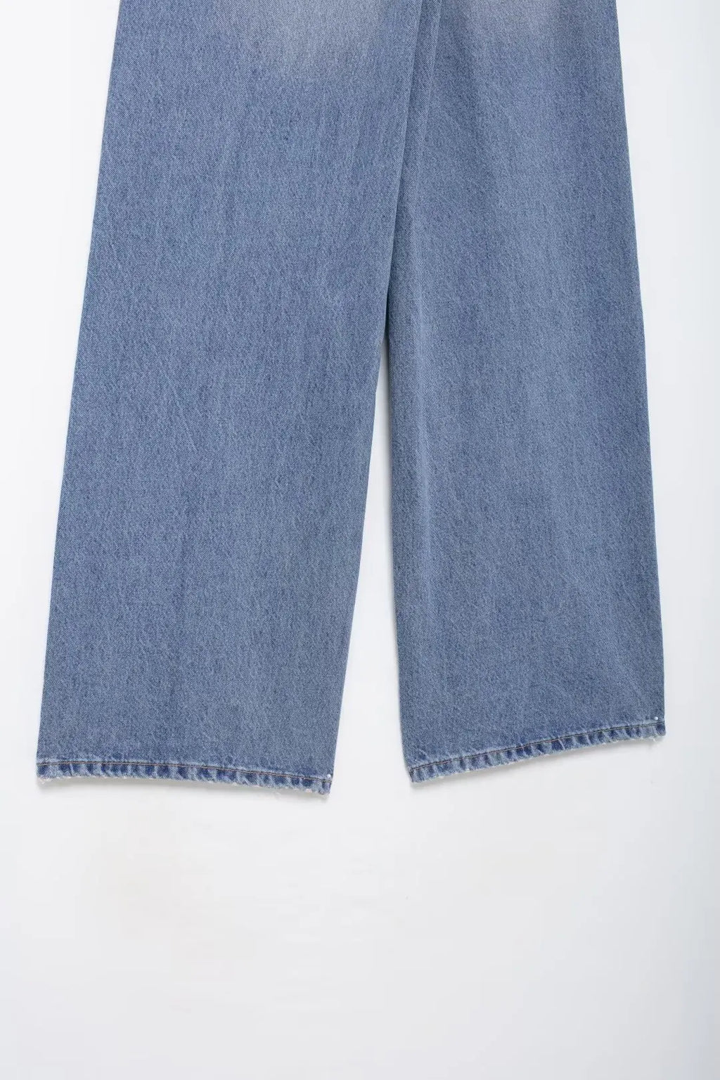 Jeans For Woman New Fashion Asymmetric Design High Waist Wide Leg Trousers Casual Women's Straight Leg Jeans - trendingshoping.com