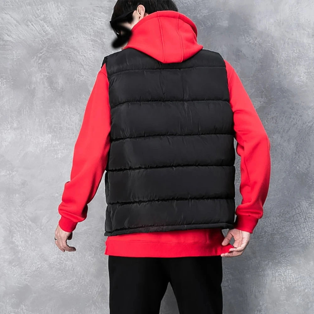 Men Winter Vest Jacket Sleeveless Waterproof Outerwear