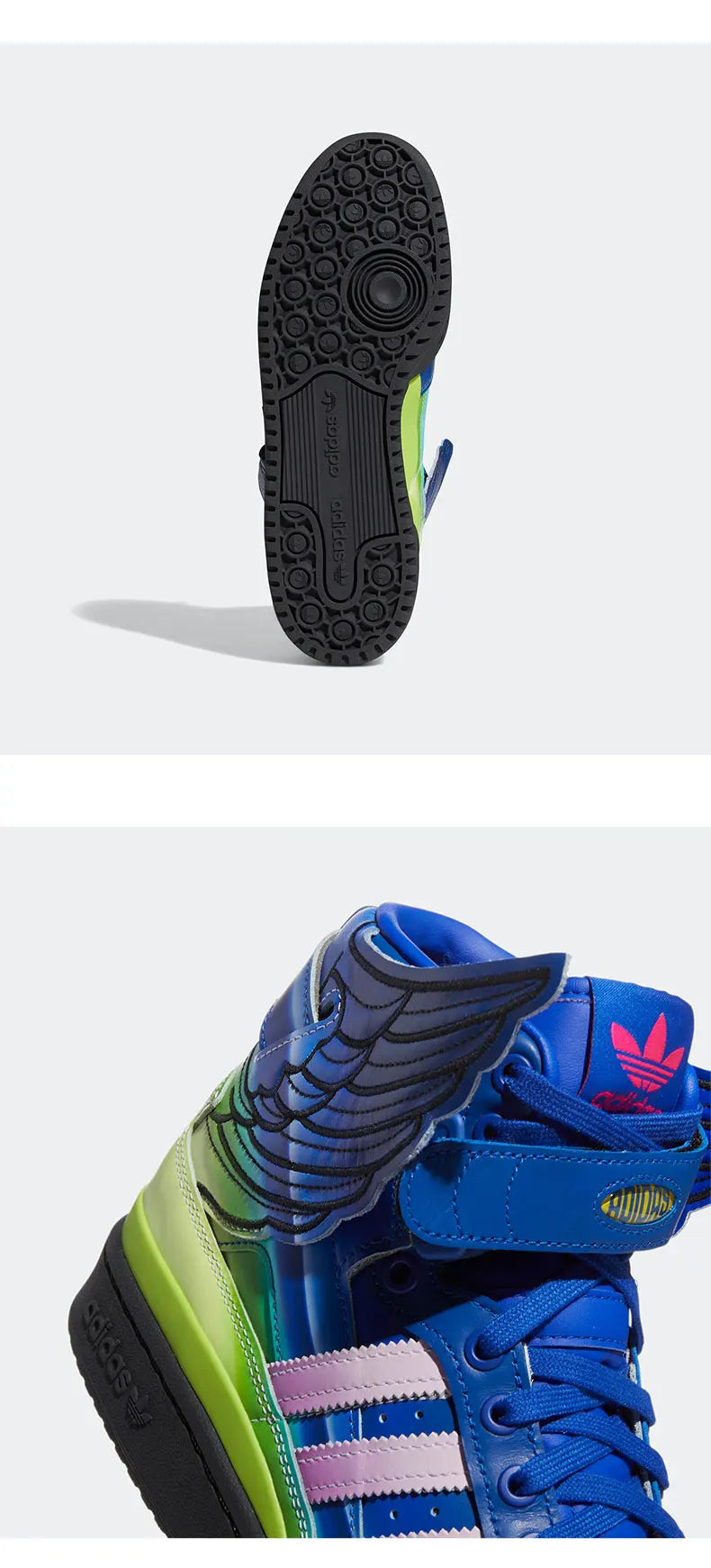 Jeremy Scott x Adidas Forum Hi Wings 4.0 - Motorsport Gradient Edition - GY4421 - Limited Release