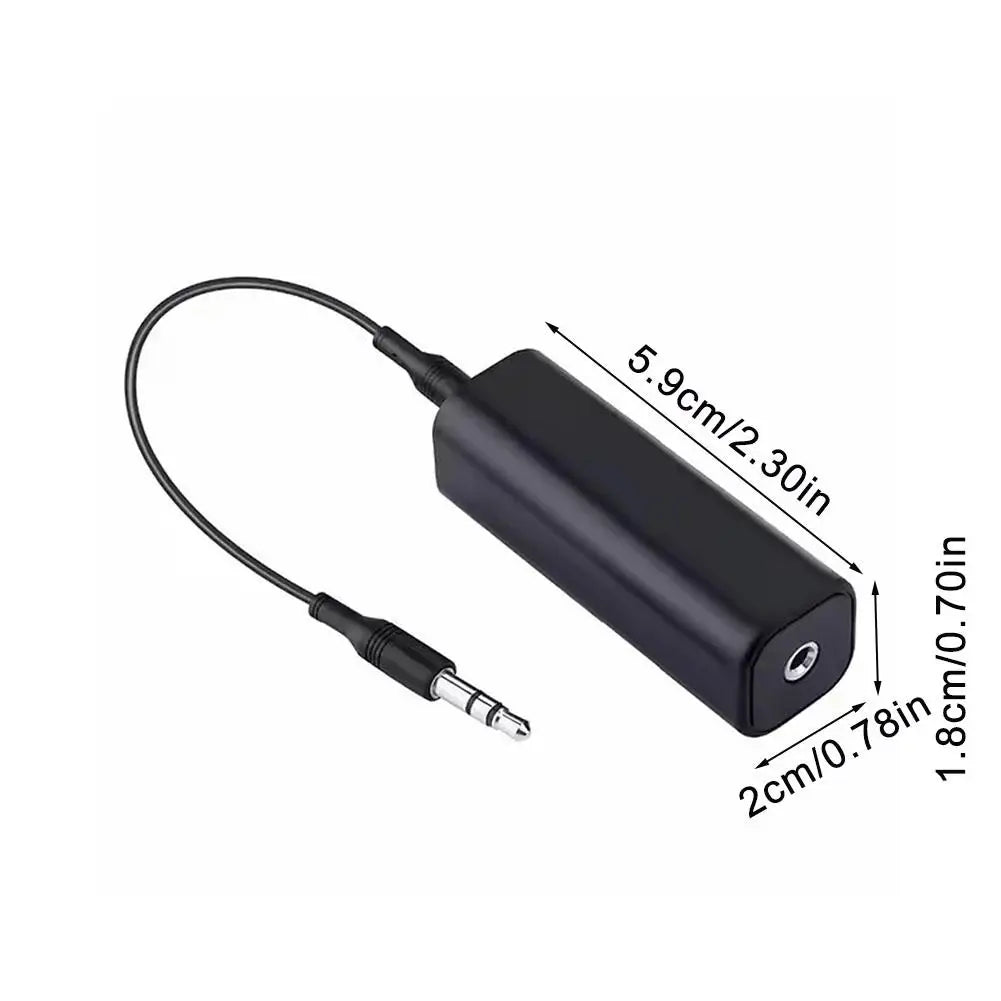 Speaker Line  Aux Audio Noise Filter Ground Loop Noise Isolator Eliminate for Car Stereo Audio System Home Stereo