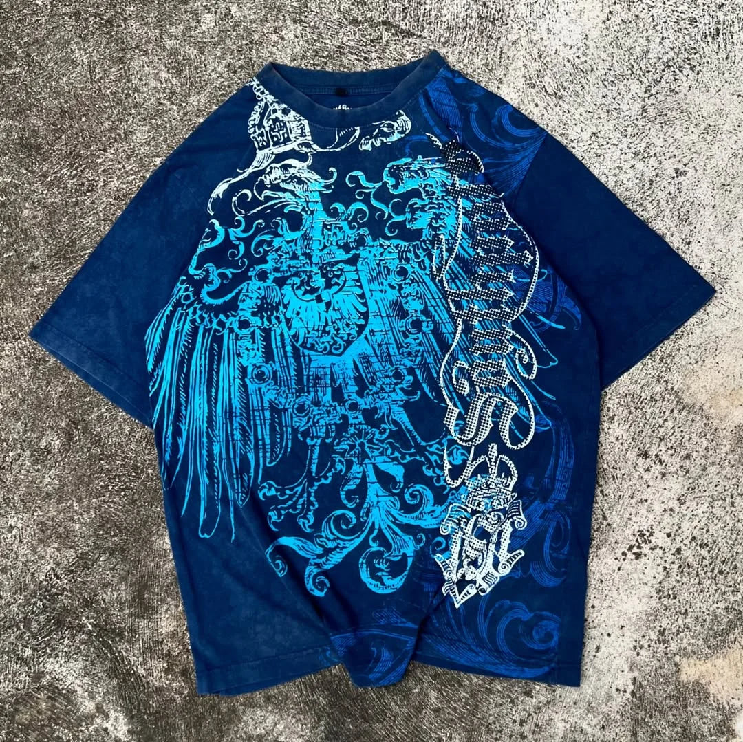 New Tapout Series T-Shirts Unisex Retro American Gothic Summer Casual Tops Hip-Hop Punk Printing Street Clothes