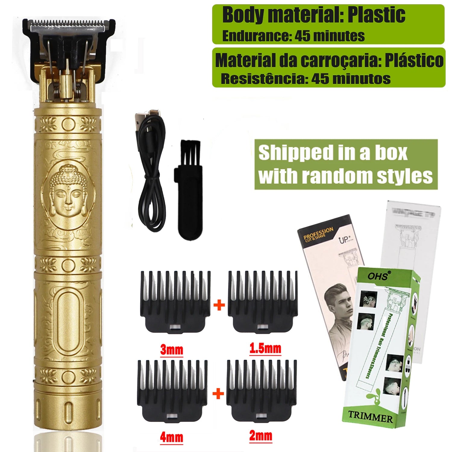 T9 Hair Clipper Repair Beard Shaving Body Hair Trimmer Clippers Electric Machine Men Haircut Machine 0mm Barber Shaver - trendingshoping.com