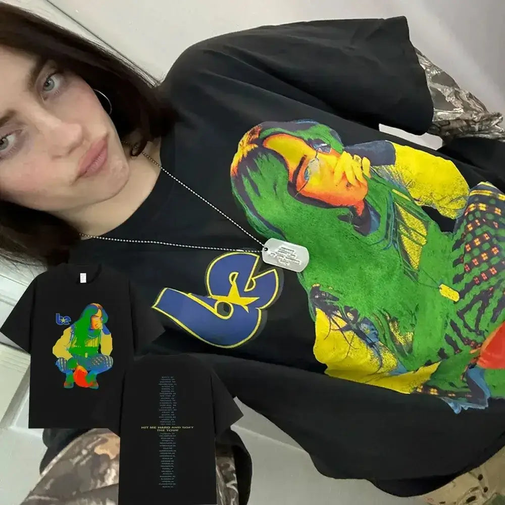 2025 HipHop Street T-Shirt Hit Me Hard and Soft Tour T-Shirt Men Women Fashion Cotton Loose Cozy Short Sleeve T-shirts Fans Gift