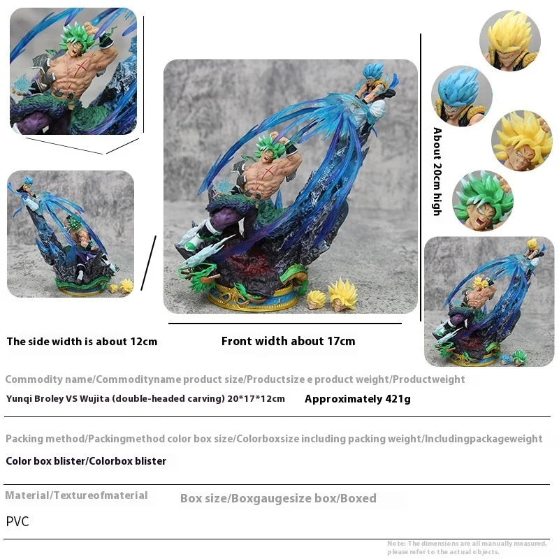 20cm Broli Vs Gogeta Anime Figure Dragon Ball Broli Figurine Statue Model Doll Desk Decoration Collectible Toys Christmas Gift - trendingshoping.com