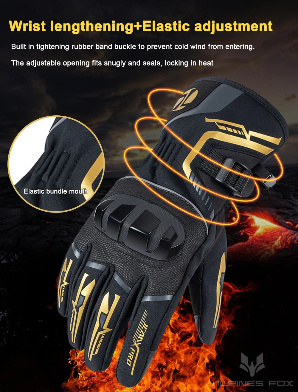 Autumn Winter Motorcycle Gloves Waterproof Keep Warm Guantes Moto Men Motorbike Riding Gloves Touch Screen Moto Motocross Gloves