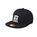 Youth Hip Hop Cap - Solid HH Embroidery Flat Brim Fitted Hat for Trendy Style