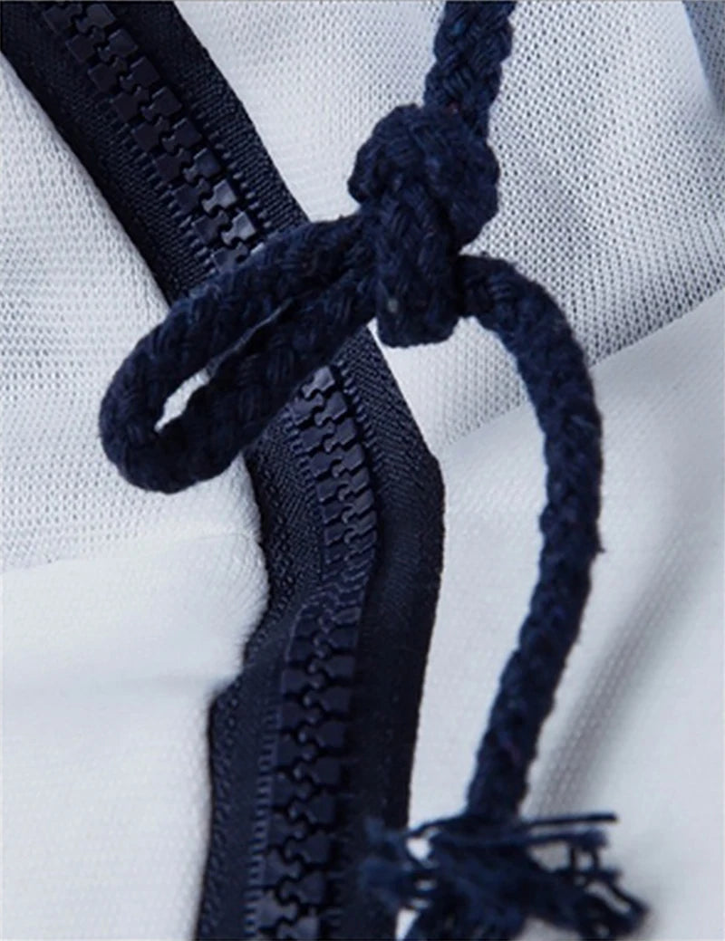 Men Long Sleeve Zipper Hoodie Pullover Sweatshirt