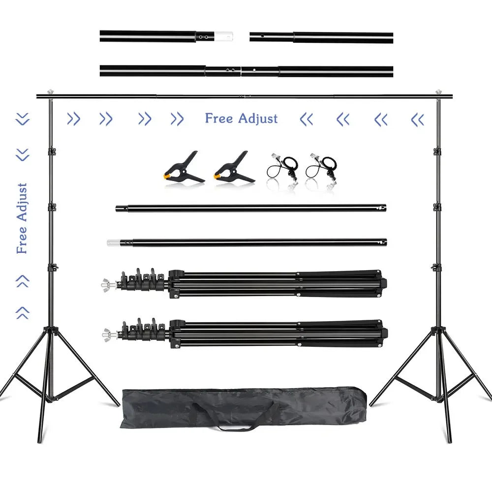 SH 2.6m*3m Suit Adjustable Backdrop Stand for Photography Wedding Photo Studio Backdrop Video Background Frame - trendingshoping.com