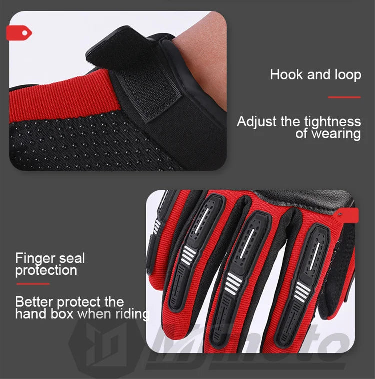 Motorcycle Gloves Breathable Racing Gloves Steel Protective Motorcyclists Riding Gloves Touch Screen Moto Biker Gloves Summer