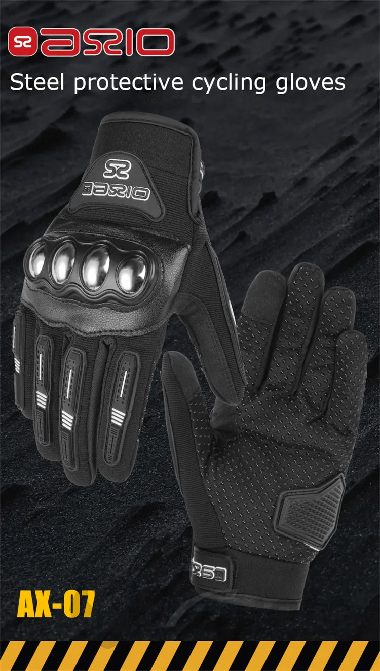 Motorcycle Gloves Breathable Racing Gloves Steel Protective Motorcyclists Riding Gloves Touch Screen Moto Biker Gloves Summer