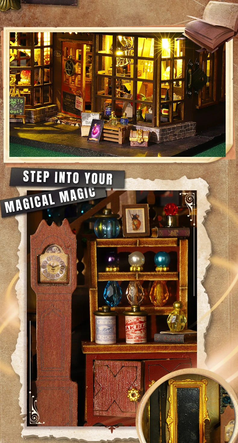 DIY Miniature Magic Treasure House Book Nook