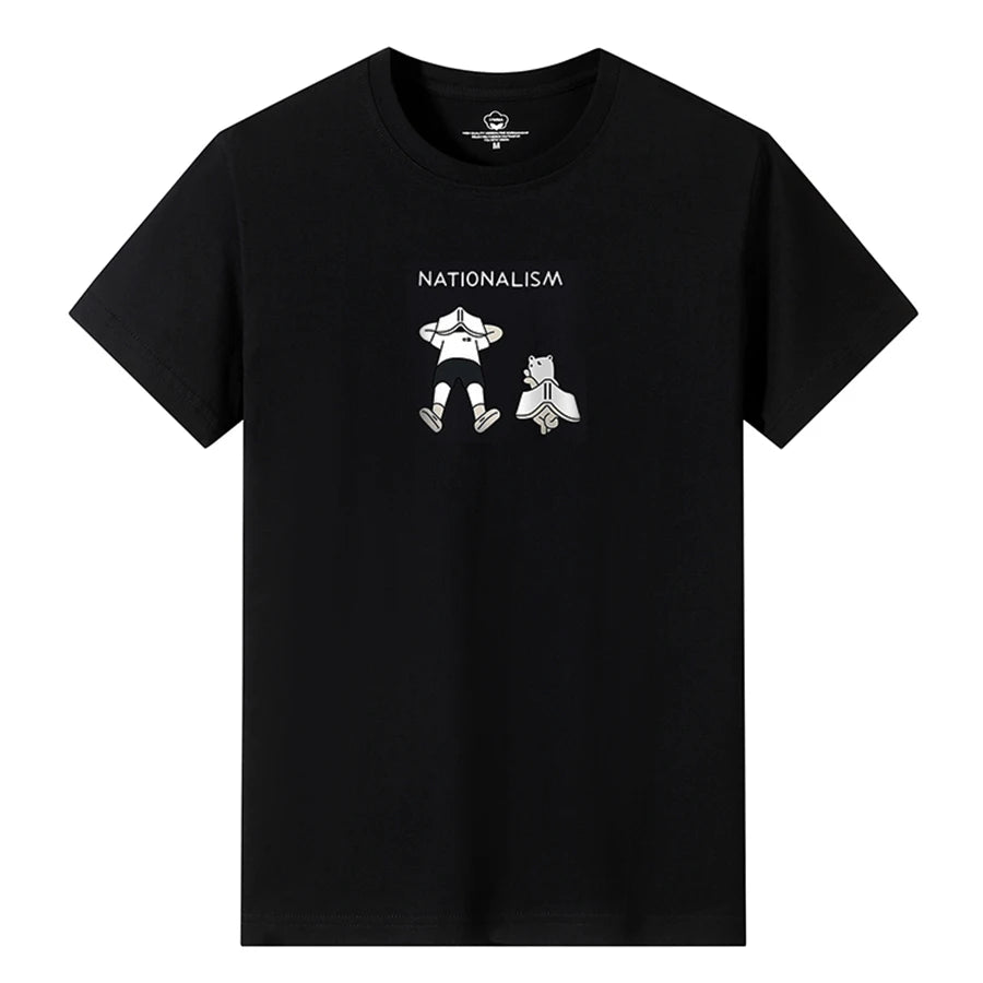 T Shirts Men Short New Fashion 2025 O-Neck Slim Black Sleeve Clothing Casual Style M-6XL