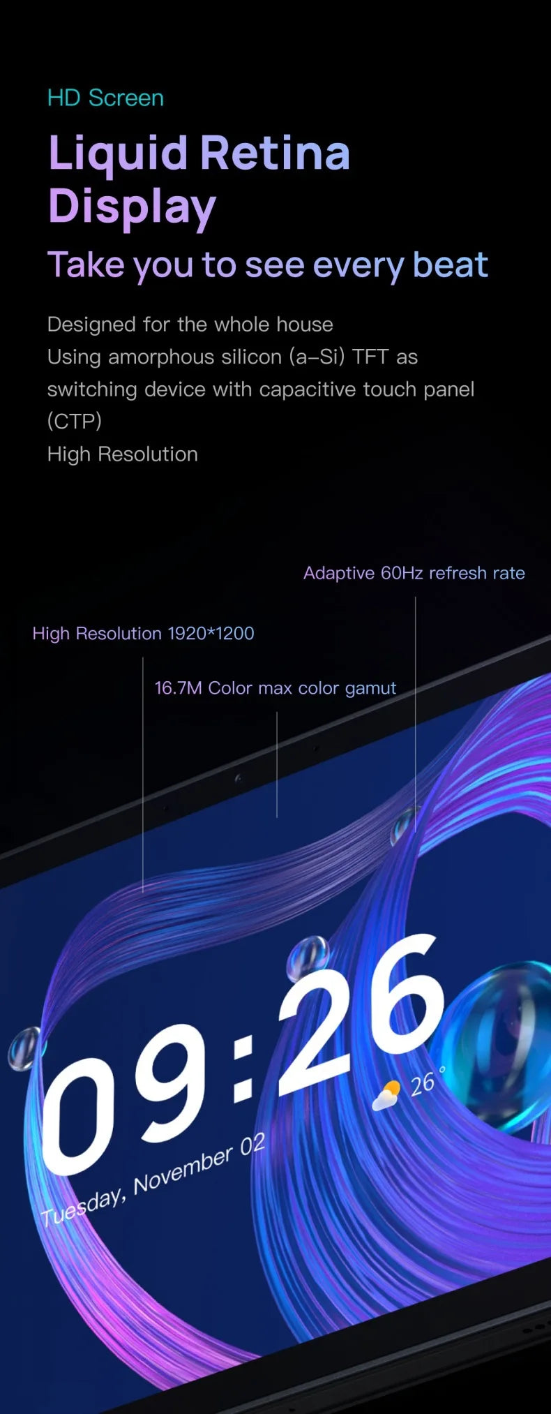 10 Point 1 Inch Tuya Smart Home Control Panel With Zigbee Hub Touch Screen Central Control Switch